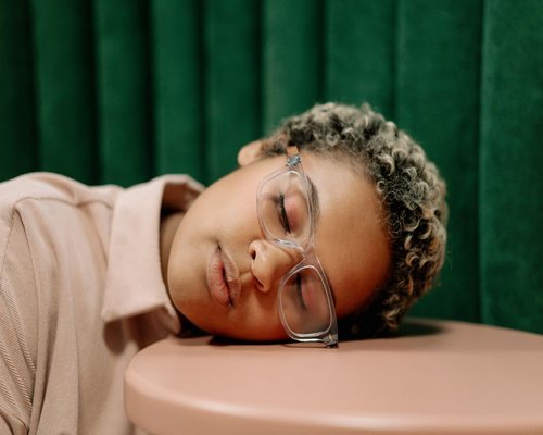 person resting after a regular workday