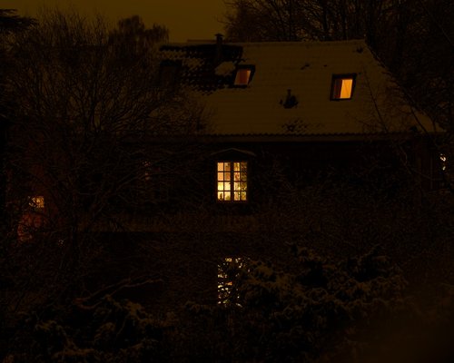 quiet evening at home